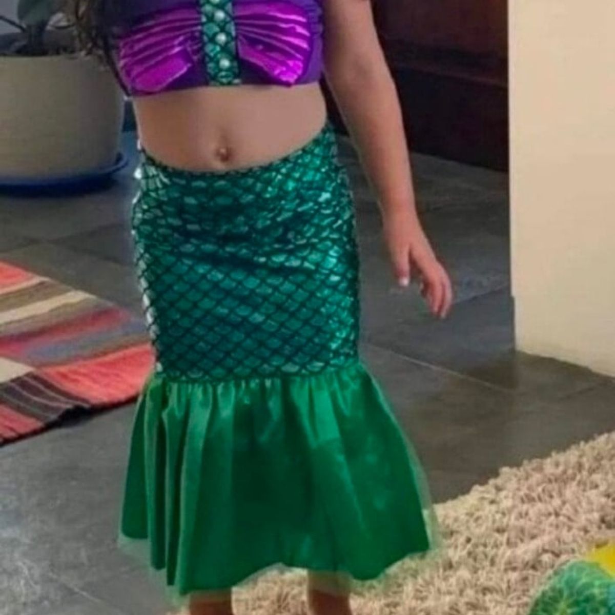 GENERICO - Disfraz sirena niña talla 5 disfraz sirenita ariel