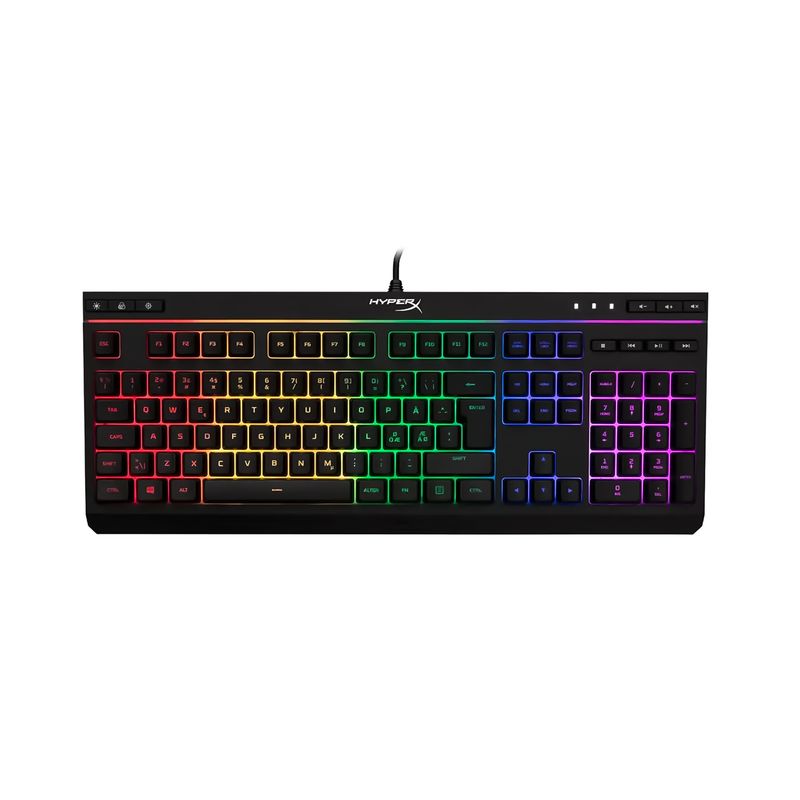HYPERX - Teclado HYPERX Alámbrico Gaming Alloy Core RGB Negro