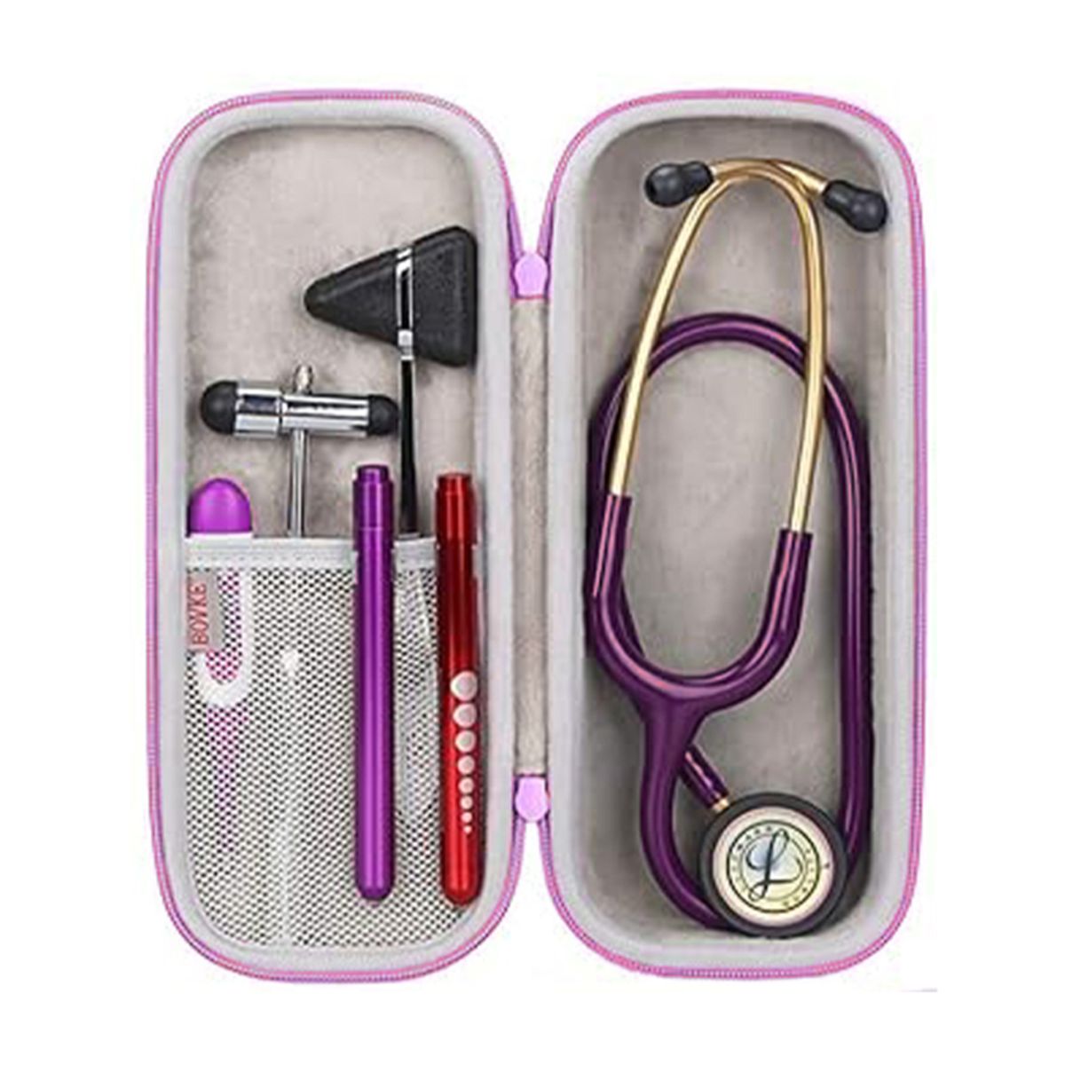 GENERICO - Estuche Para Guardar Fonendoscopios Y Equipos Médicos Rosa