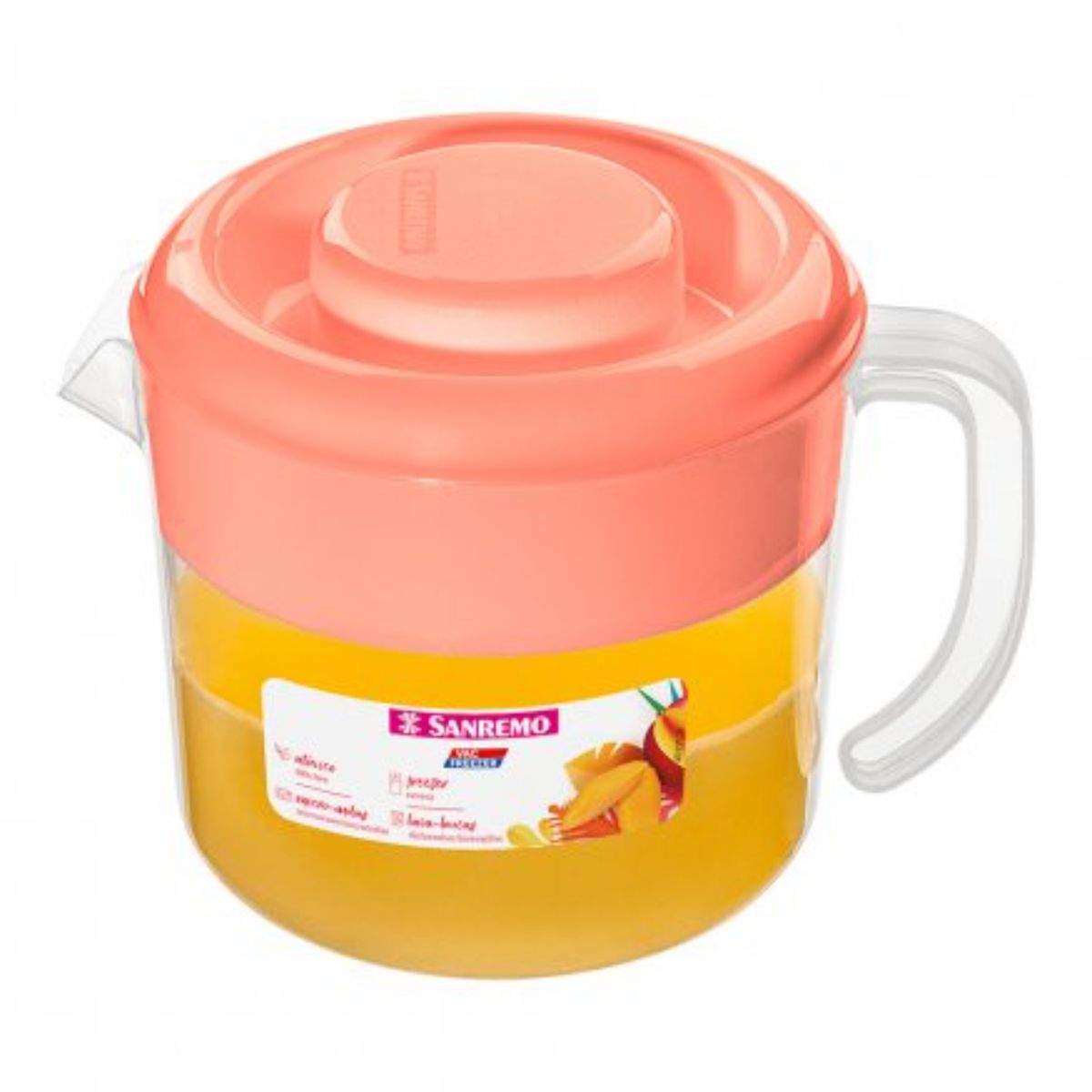 SANREMO - Jarra Plástico 1 L Colores Surtidos Sanremo.