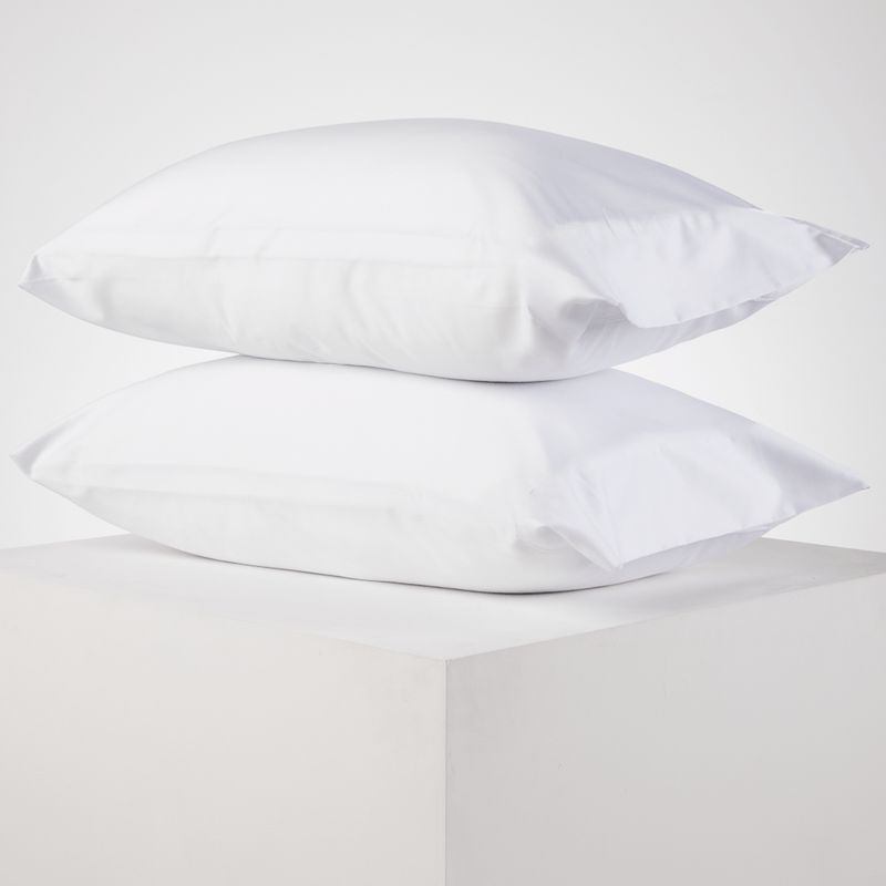 DISTRIHOGAR - Set X 2 Fundas Plus (+)Bambú Blanco 50 X 75 Cm