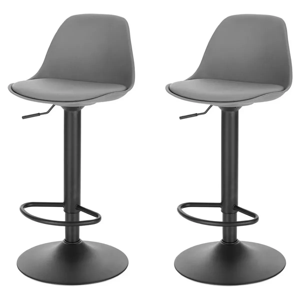 MOBLIHOUSE - Set X2 Silla Bar Con Altura Ajustable Diseño Ergonómico