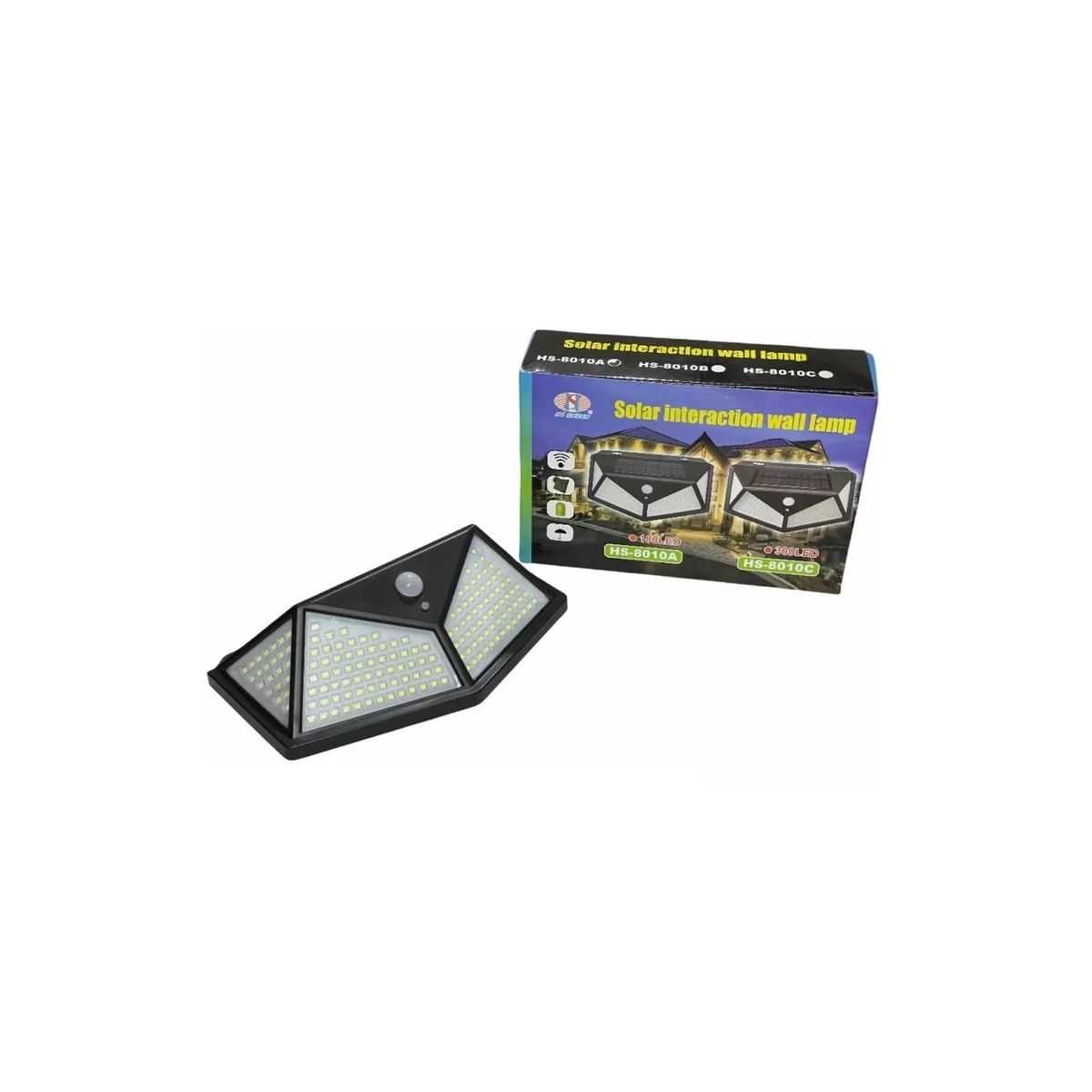GENERICO - Lampara Solar 180 Luces Led 900 Lm Sensor De Movimiento 5.5v