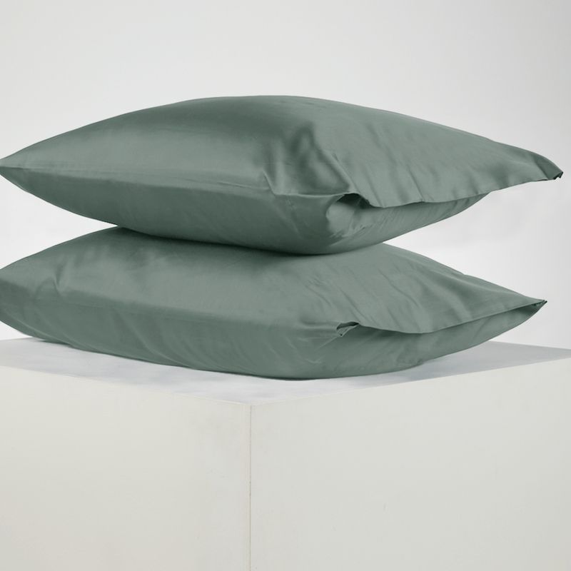 DISTRIHOGAR - Set X 2 Fundas Plus (+)Bambú Verde 50 X 90 Cm