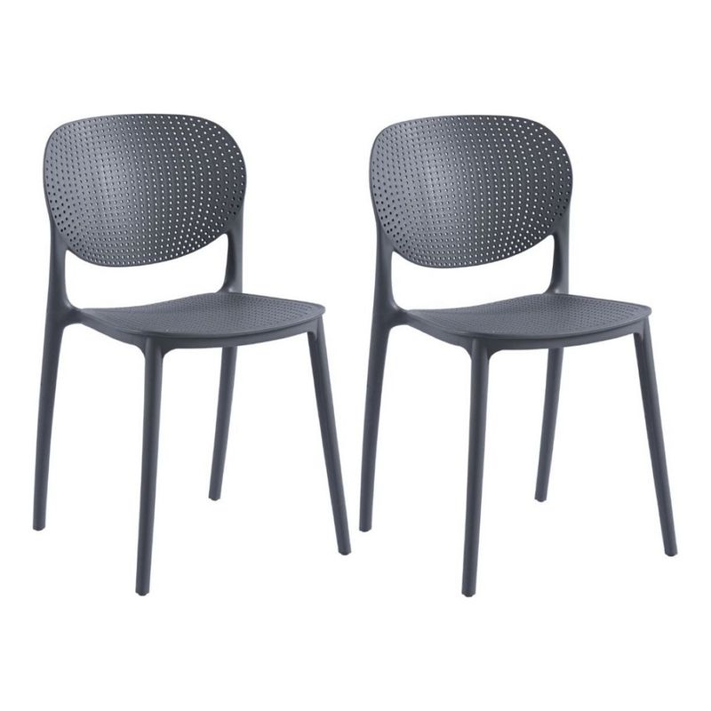 MOBLIHOUSE - Set X2 Silla Comedor Monza Para Exterior Apilable