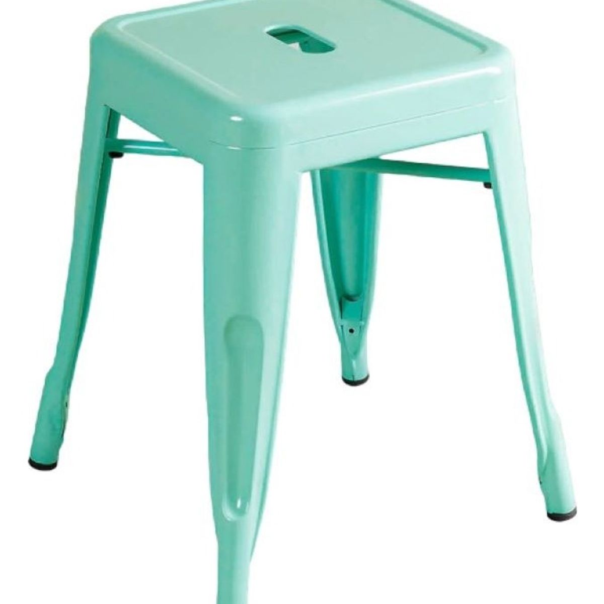 MOBLIHOUSE - Taburete Apilable De Metal De Altura Para Mesa De Comedor