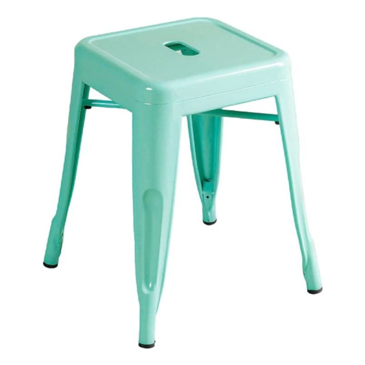 MOBLIHOUSE - Taburete Apilable De Metal De Altura Para Mesa De Comedor