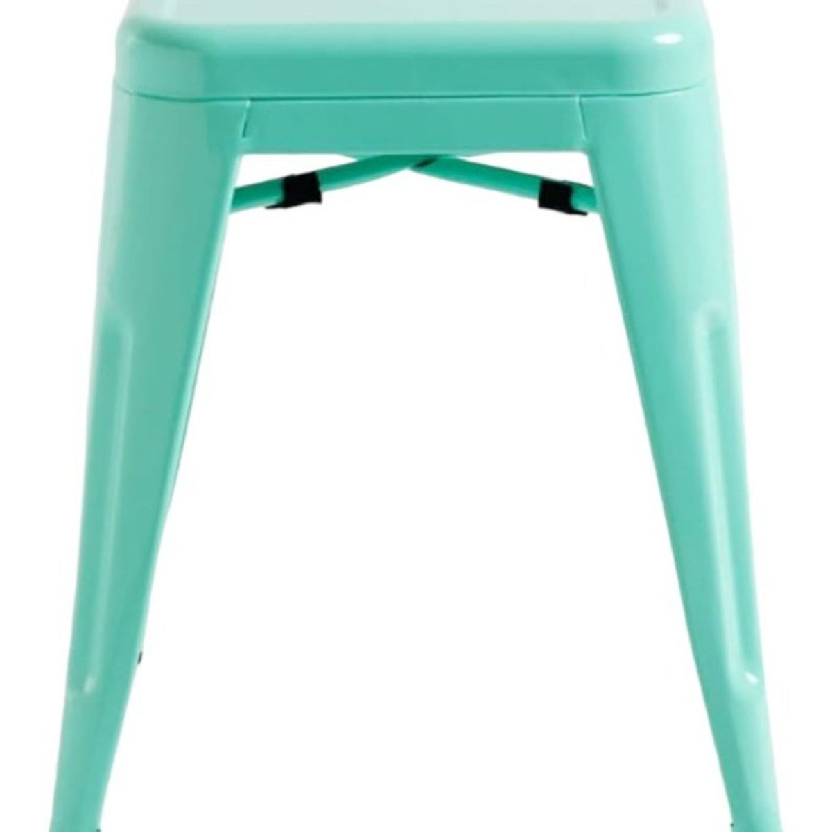 MOBLIHOUSE - Taburete Apilable De Metal De Altura Para Mesa De Comedor