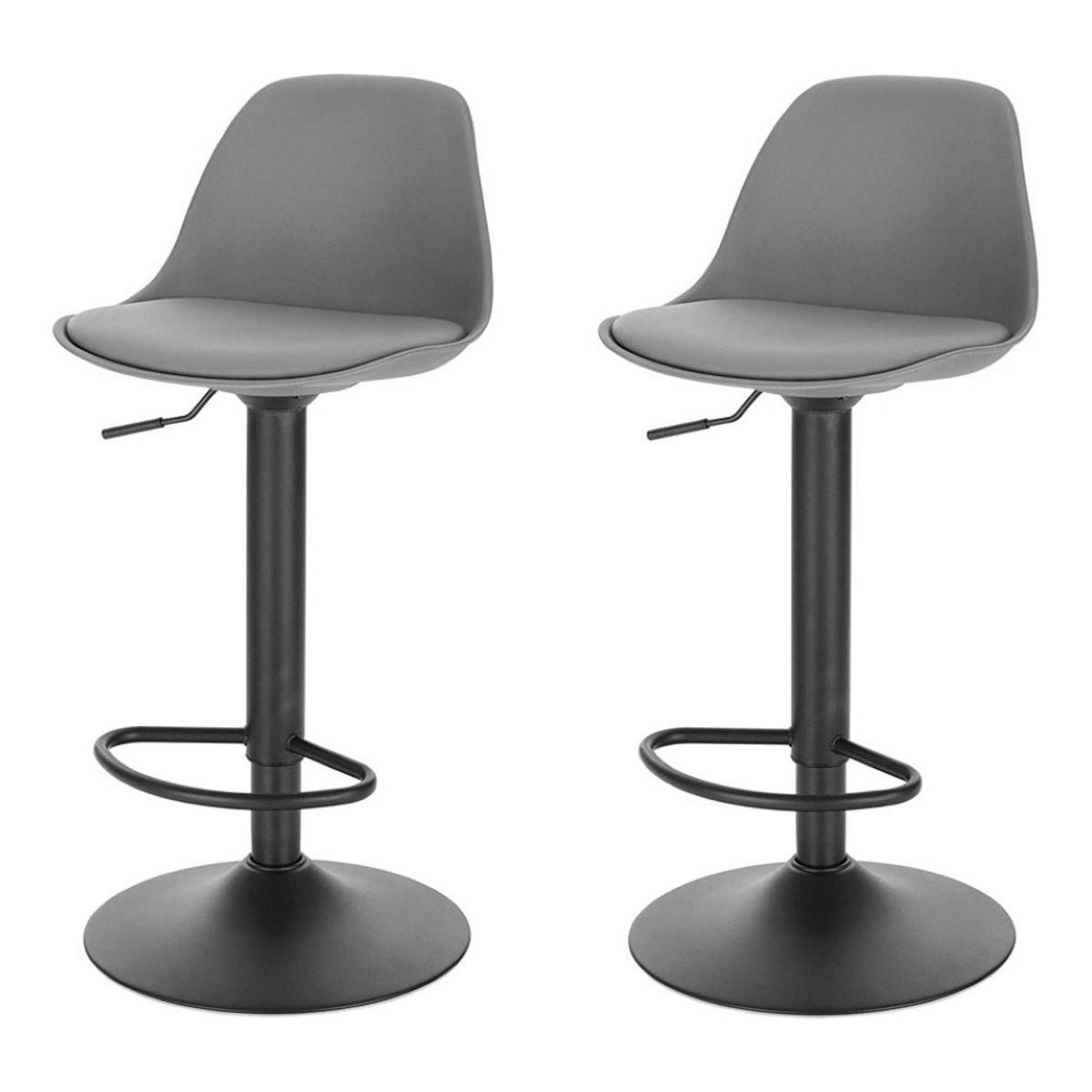 MOBLIHOUSE - Set X2 Silla Bar Con Altura Ajustable Diseño Ergonómico