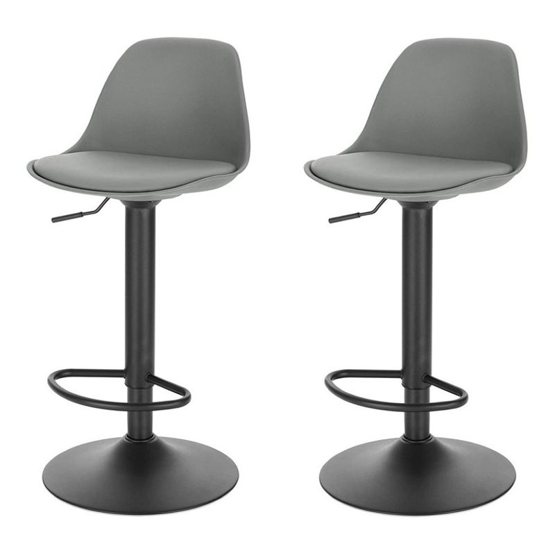 MOBLIHOUSE - Set X2 Silla Bar Con Altura Ajustable Diseño Ergonómico