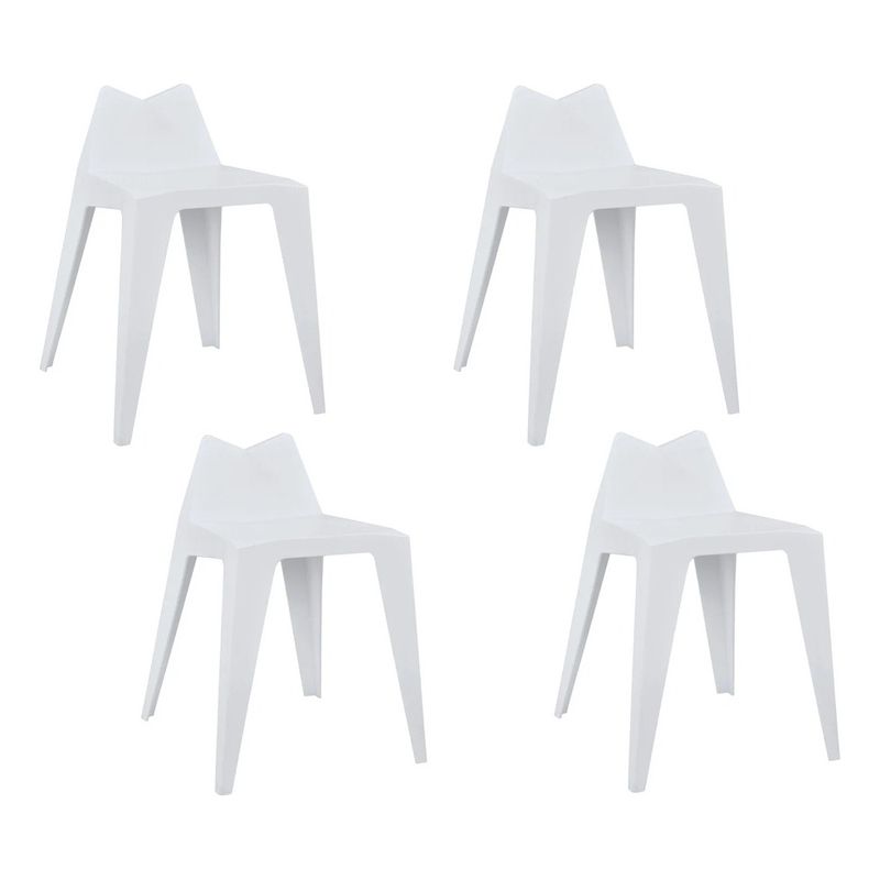 MOBLIHOUSE - Set X4 Silla De Comedor Victory Silla Auxiliar De Cocina Bar