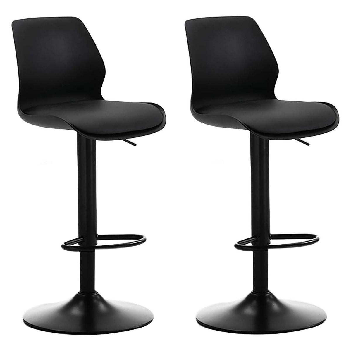 MOBLIHOUSE - Set X2 Silla Bar Con Altura Ajustable Diseño Ergonómico