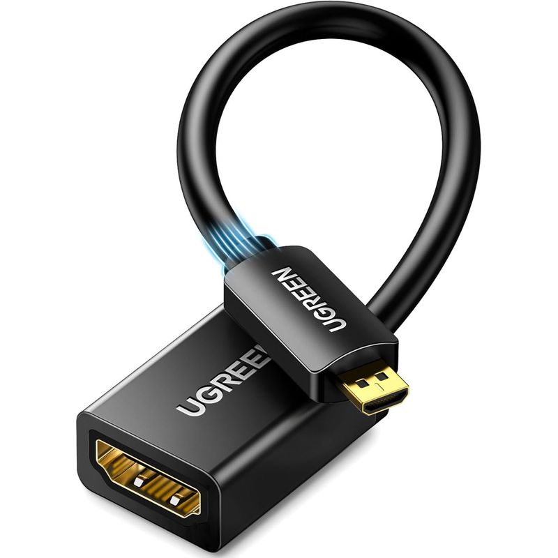 UGREEN - Cable Micro HDMI a HDMI 22cm Negro