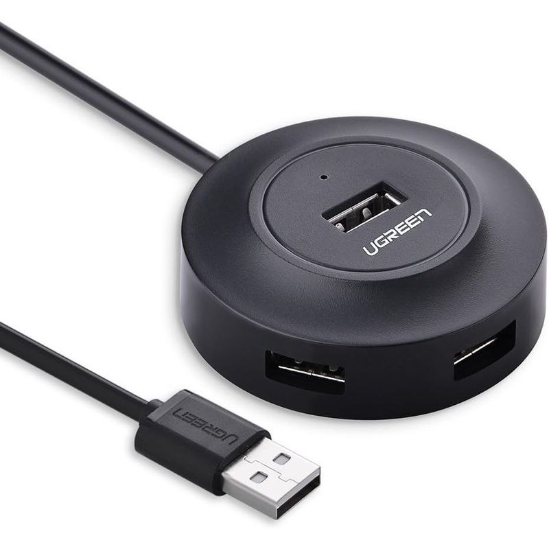 UGREEN - Hub USB 20 4 Puertos 1m Negro