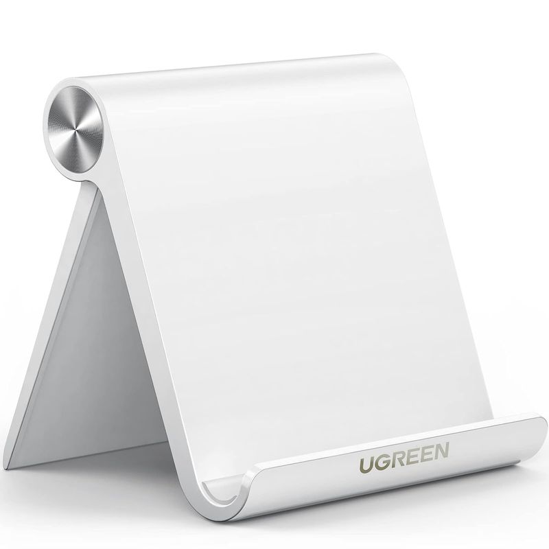 UGREEN - Soporte Portátil Ajustable Multiángulo para iPad Blanco
