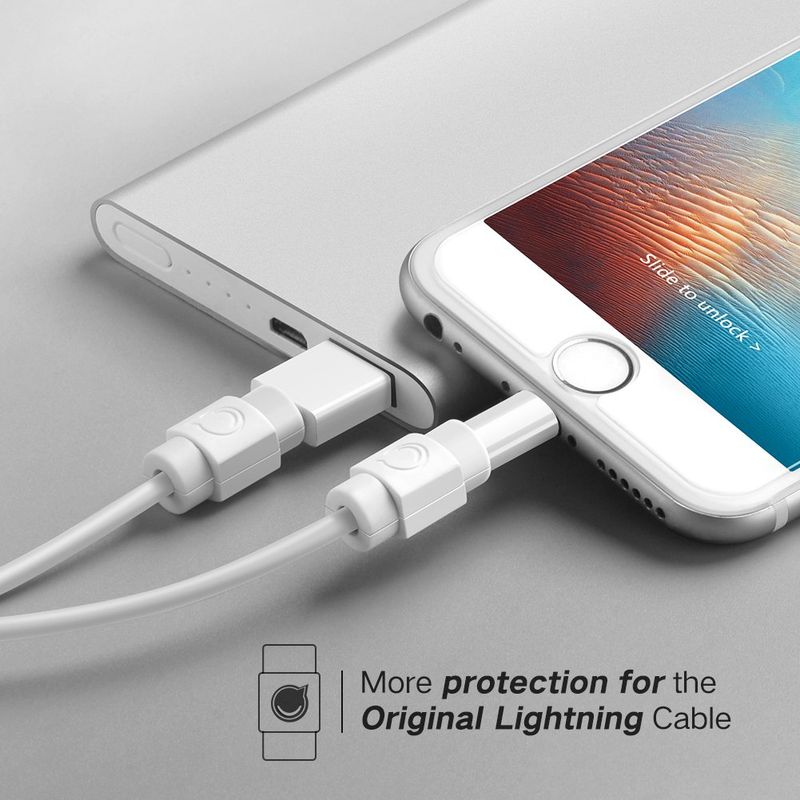 UGREEN - Protector de Cable de Carga Blanco