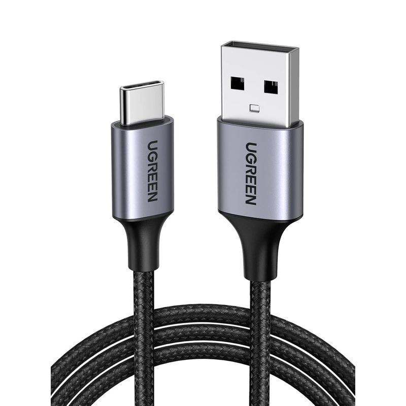 UGREEN - Cable USB-A 20 a USB-C 1m con Revestimiento de Aluminio Negro