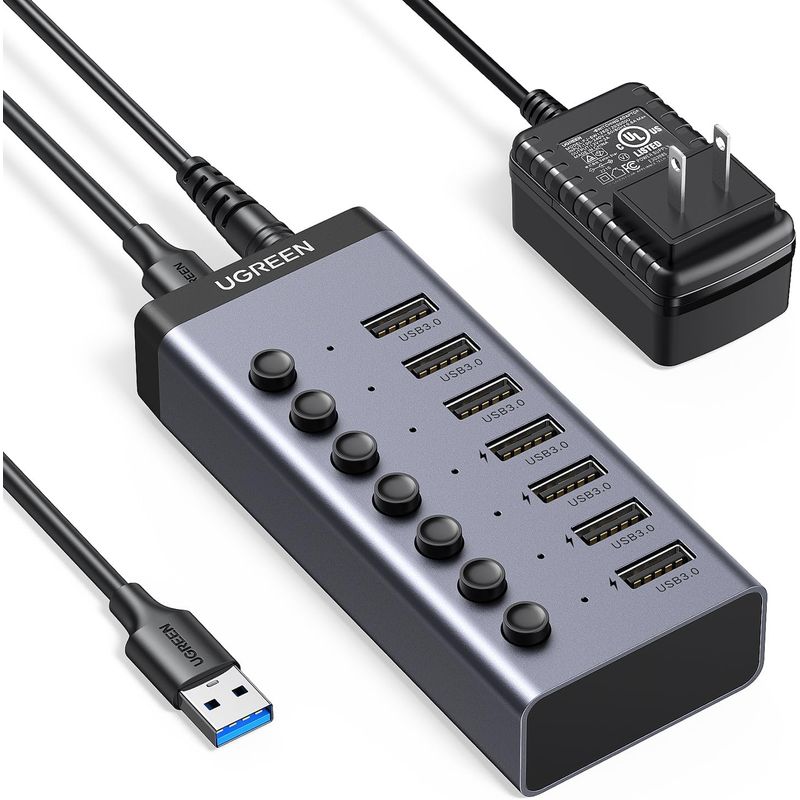 UGREEN - Hub USB 30 de 7 Puertos US