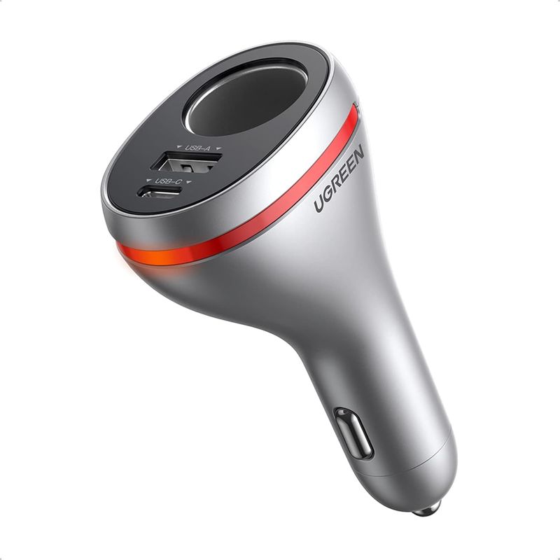 UGREEN - Cargador de Auto Doble USB con Alimentación Extendida PD 20W
