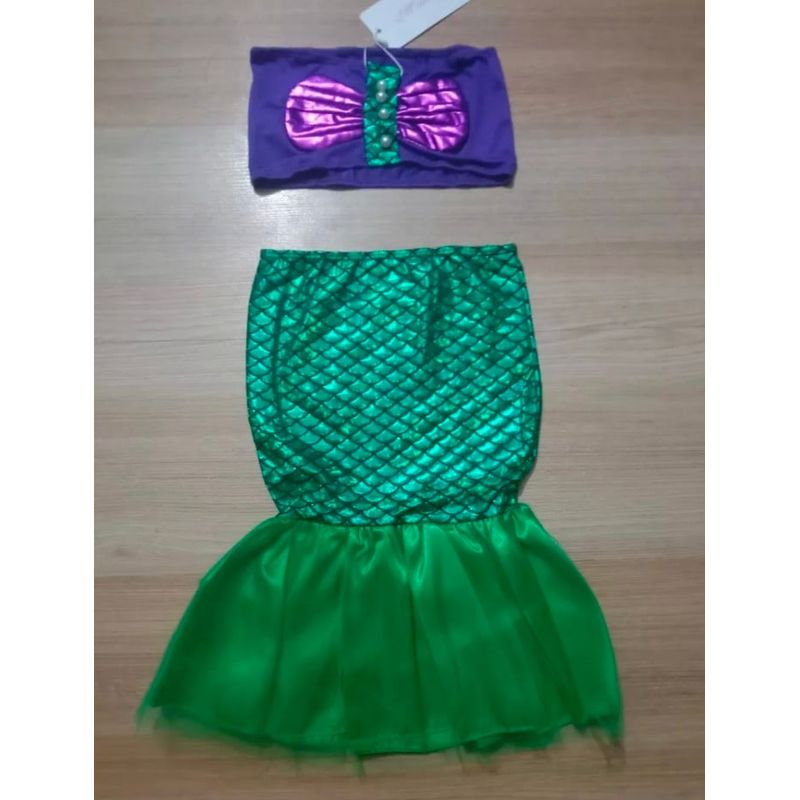 GENERICO - Disfraz sirena niña talla 5 disfraz sirenita ariel