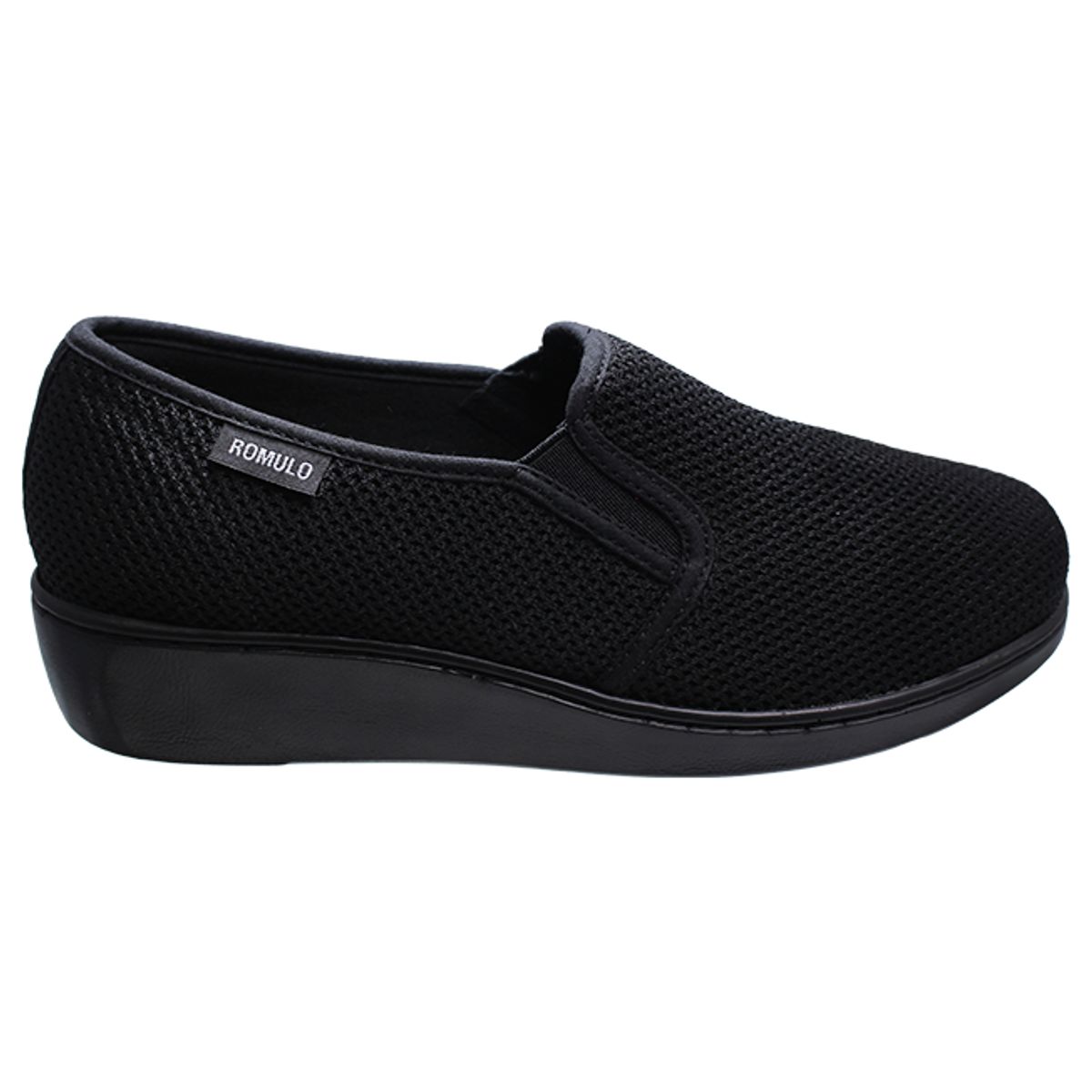 CALZADO ROMULO - Zapato Romulo Mocasín Tacón Corrido Textil