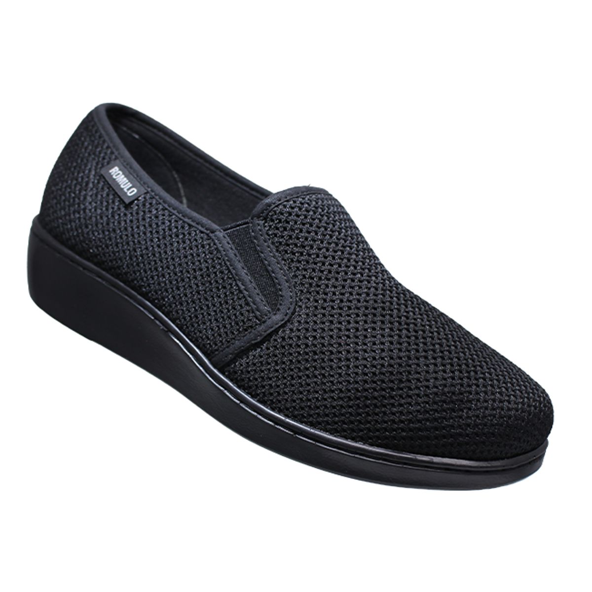 CALZADO ROMULO - Zapato Romulo Mocasín Tacón Corrido Textil