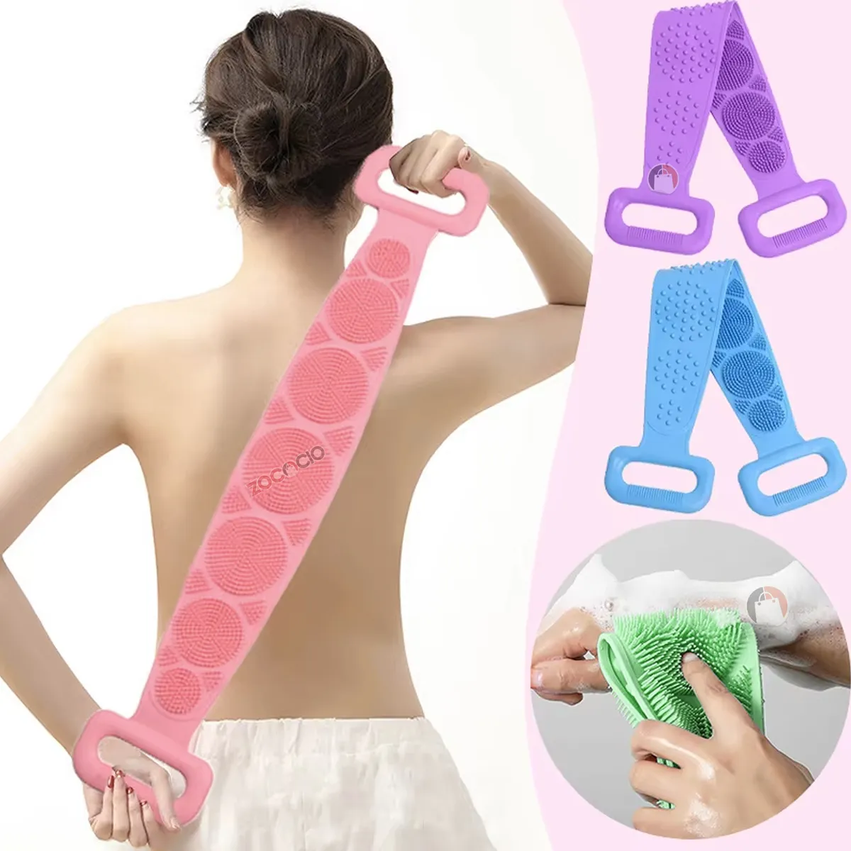 ZOCOCIO - Esponja De Baño Para Espalda