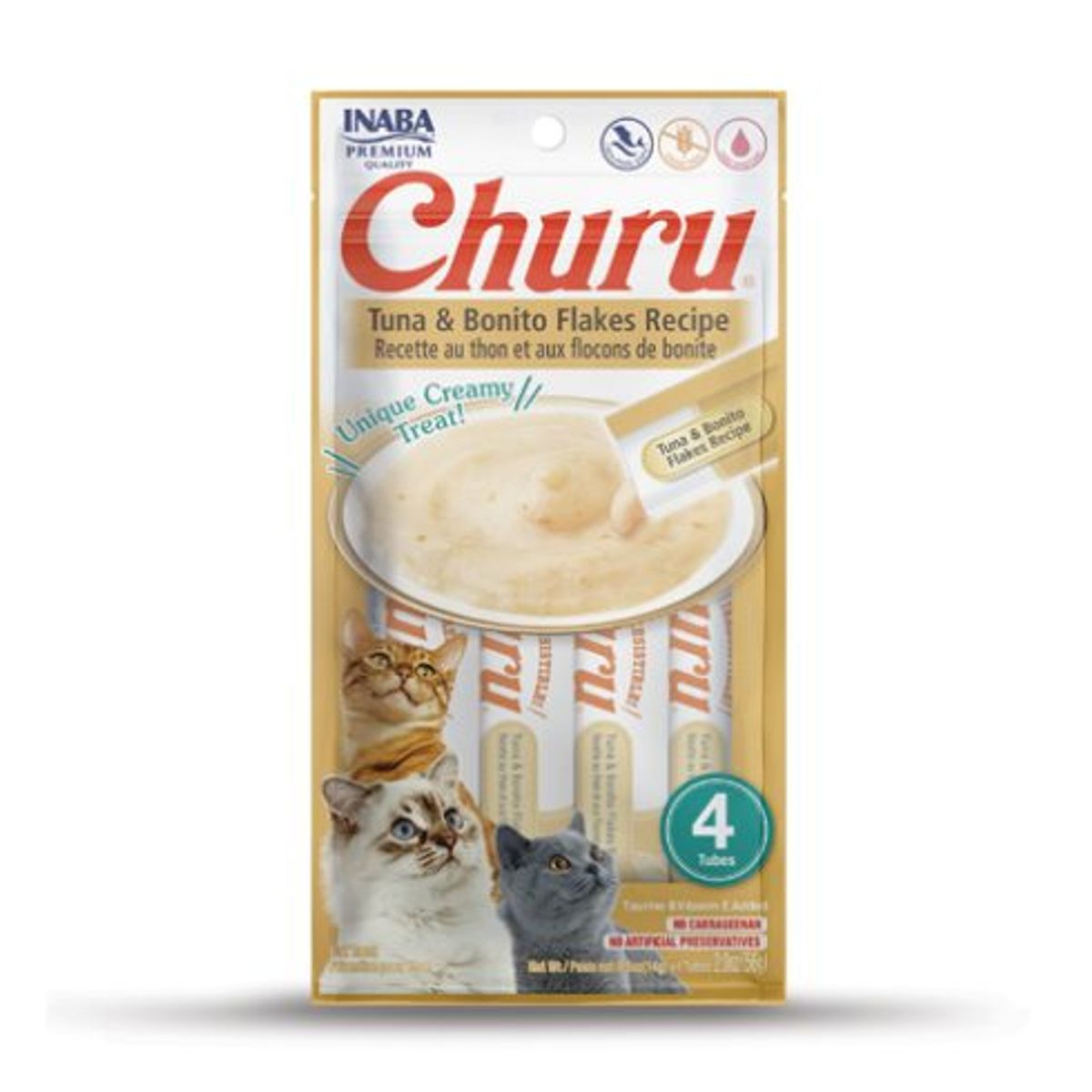 GENERICO - Churu Receta Atún y Bonito Sobre x 4 tubos