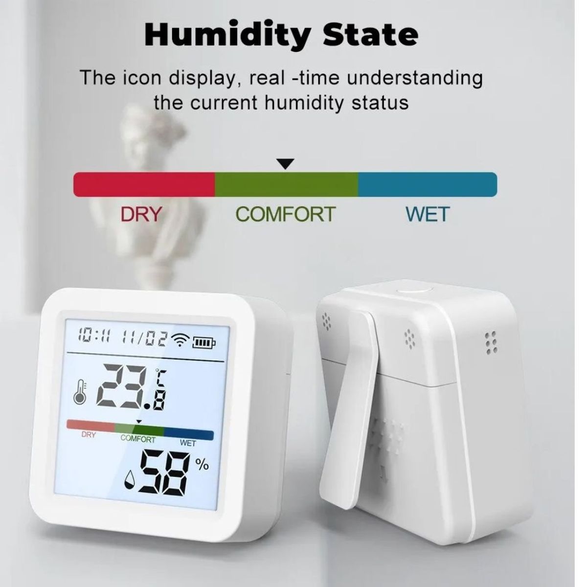 GENERICO - Sensor De Temperatura Y Humedad Tuya Zigbee Alexa Y Google