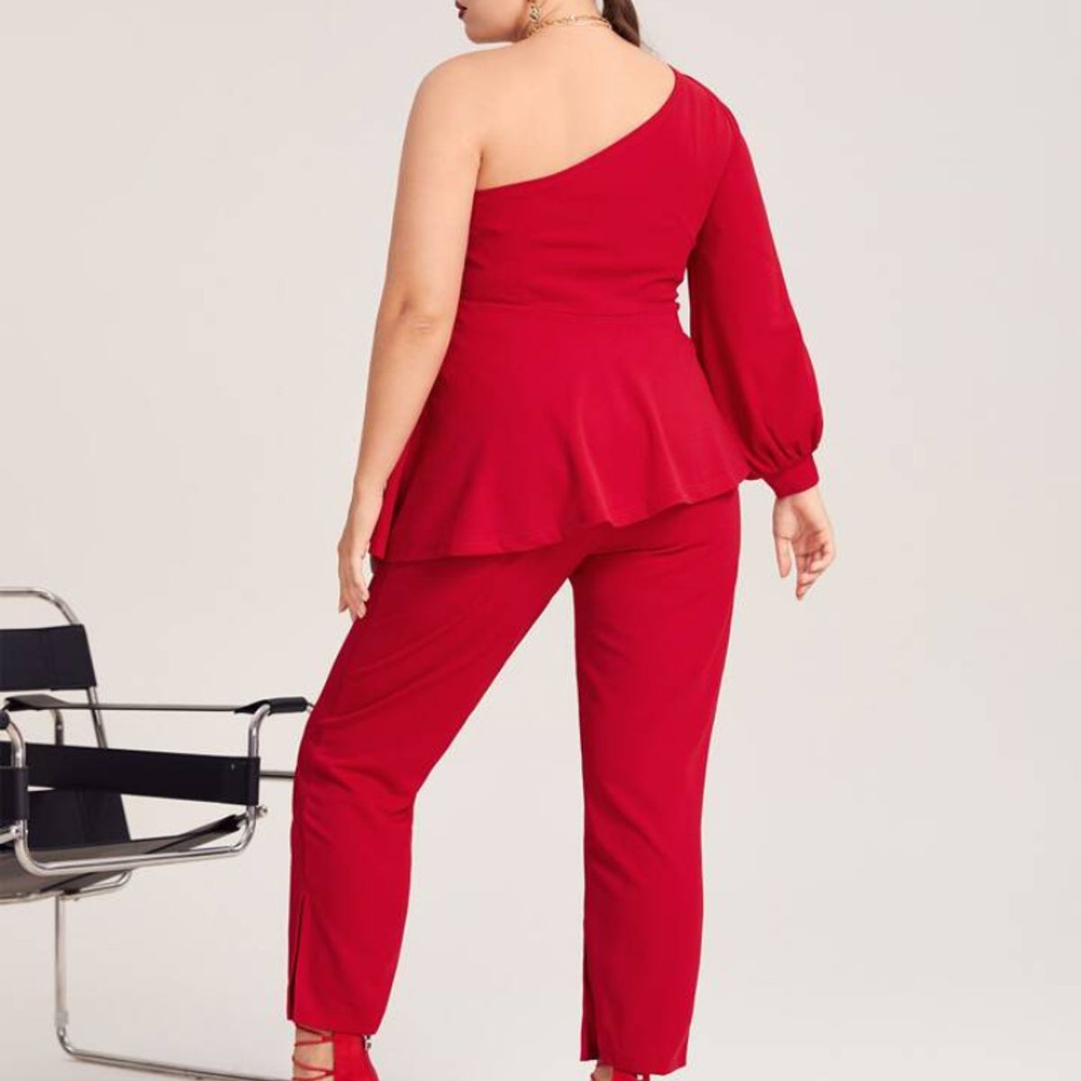 NEGRELI - CONJUNTO FORMAL-CASUAL BLUSA Y PANTALON REF-4015