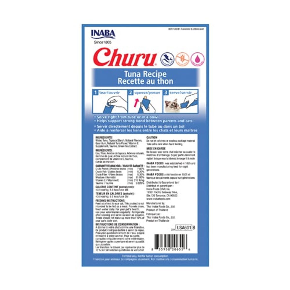GENERICO - Churu Receta Atún Sobre x 4 tubos