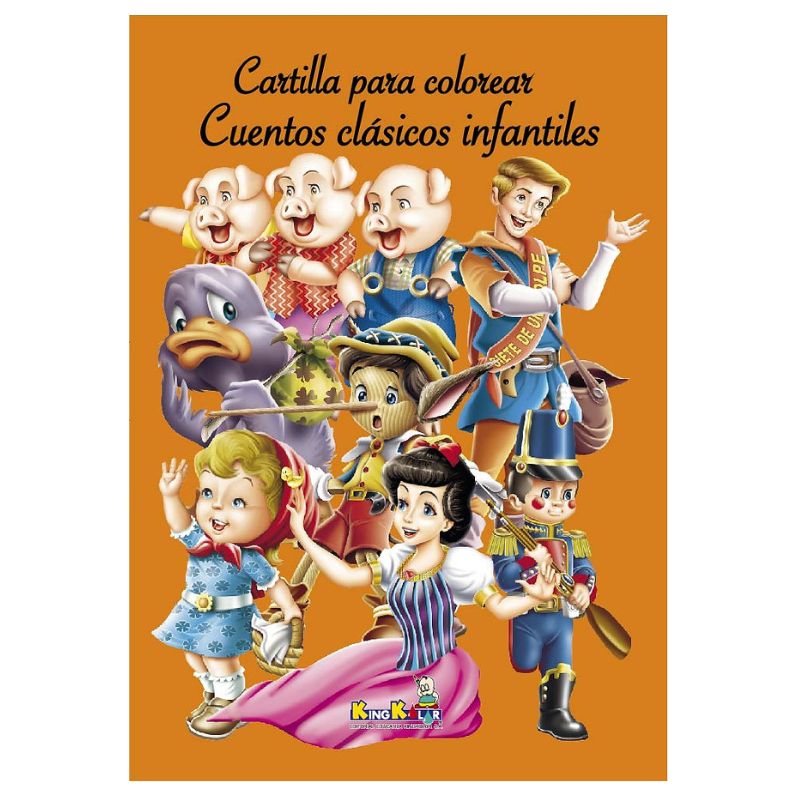 GENERICO - Cartilla para Colorear Cuentos Clásicos Infantiles