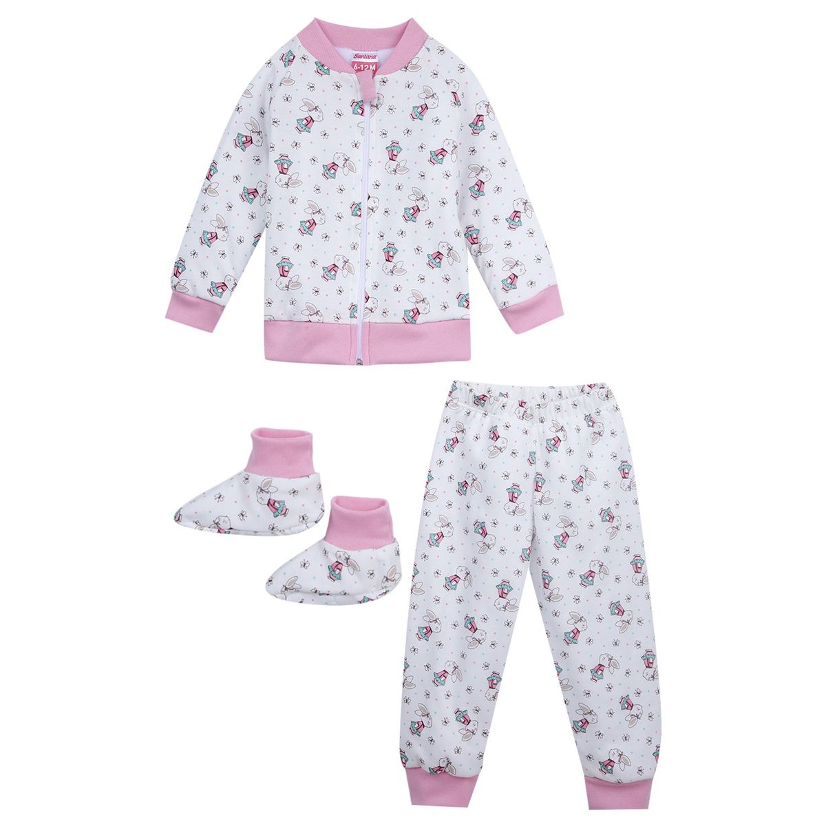 SANTANA - Pijama Térmica Bebé Palo Rosa