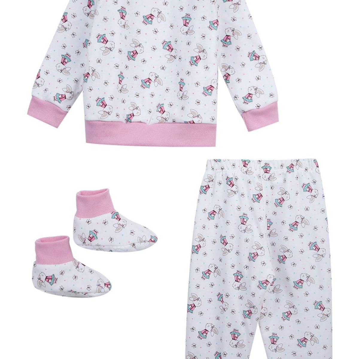 SANTANA - Pijama Térmica Bebé Palo Rosa