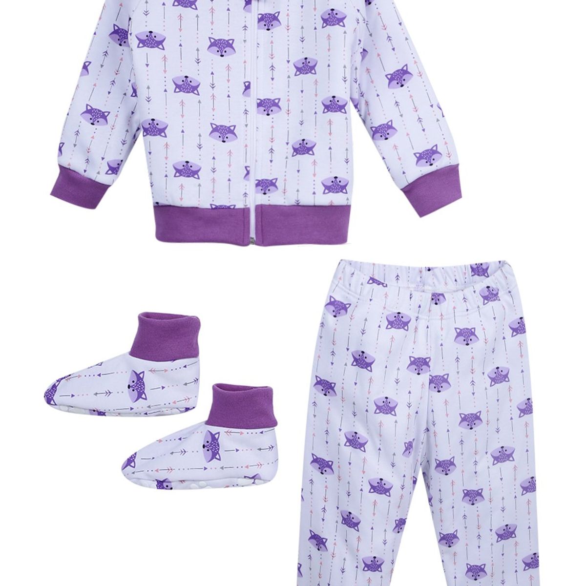 SANTANA - Pijama Térmica Bebé Violeta