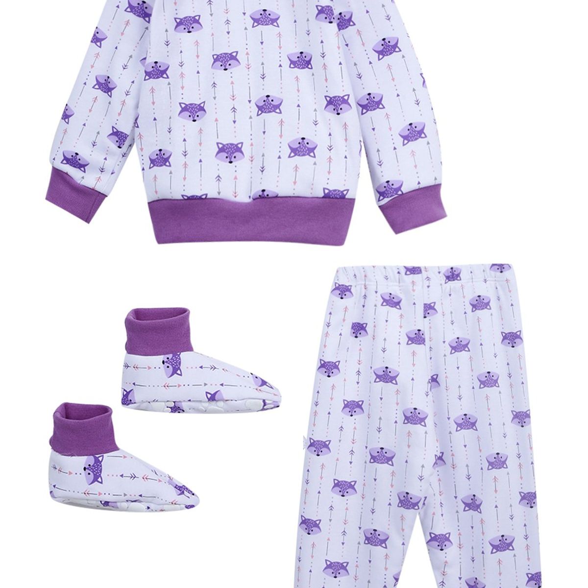 SANTANA - Pijama Térmica Bebé Violeta