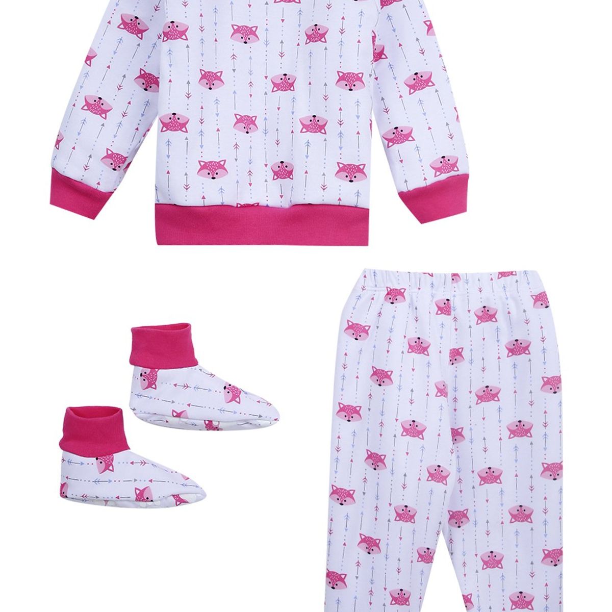 SANTANA - Pijama Térmica Niña Magenta_.