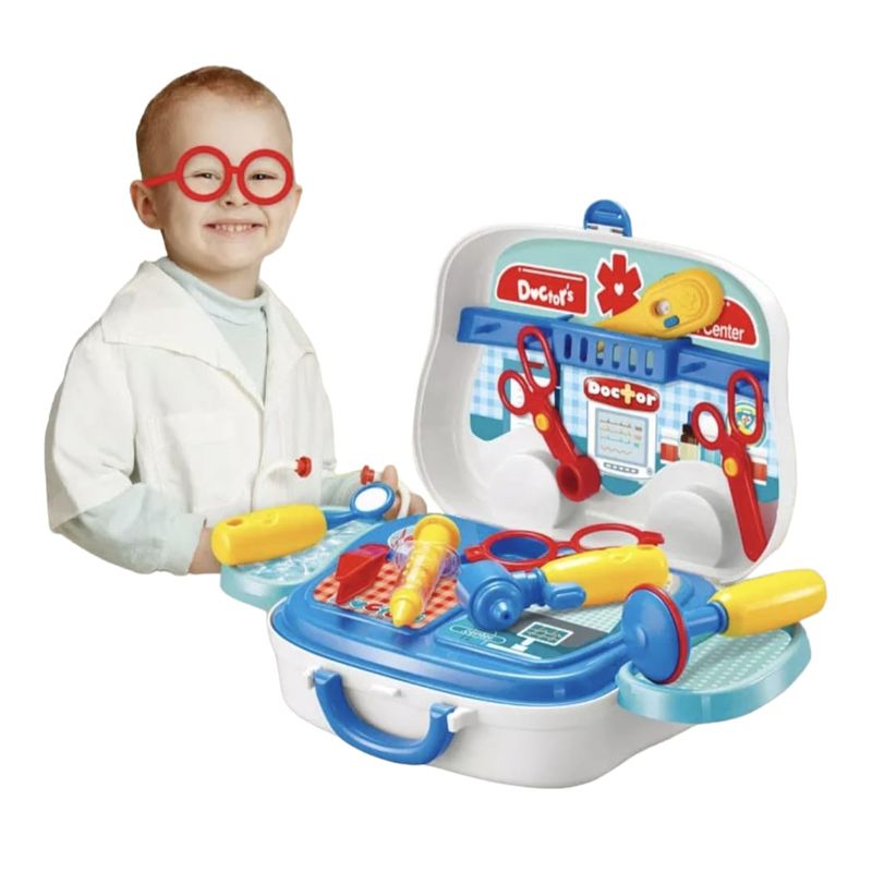 GENERICO - KIT DOCTOR MALETA PORTATIL RODACHINES JUGUETE NIÑOS