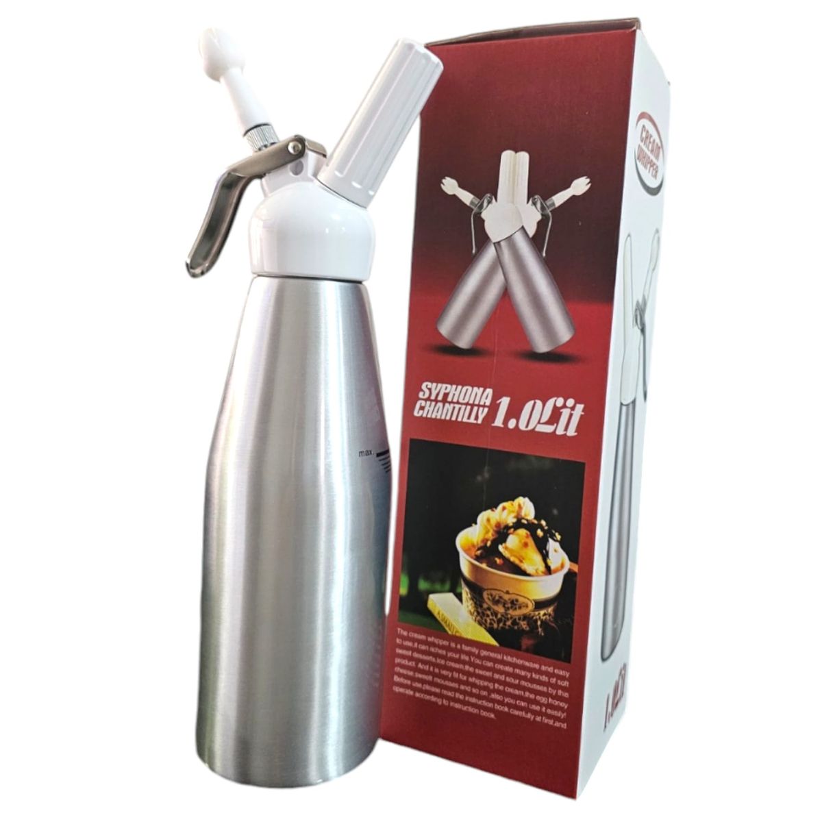 GENERICO - Dispensador de Espumas Sifón Chantillera 1000ml