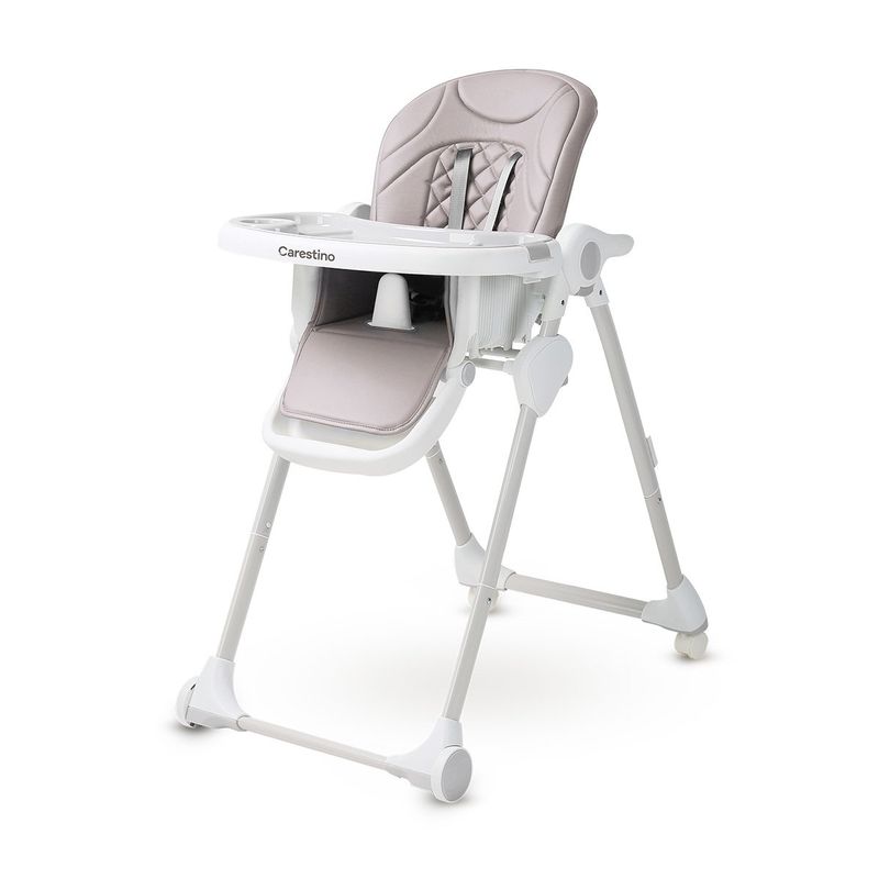 CARESTINO - Silla Comedor Petra Gris Claro