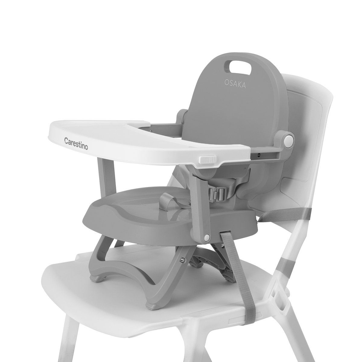 CARESTINO - Silla Comedor Booster Osaka Gris