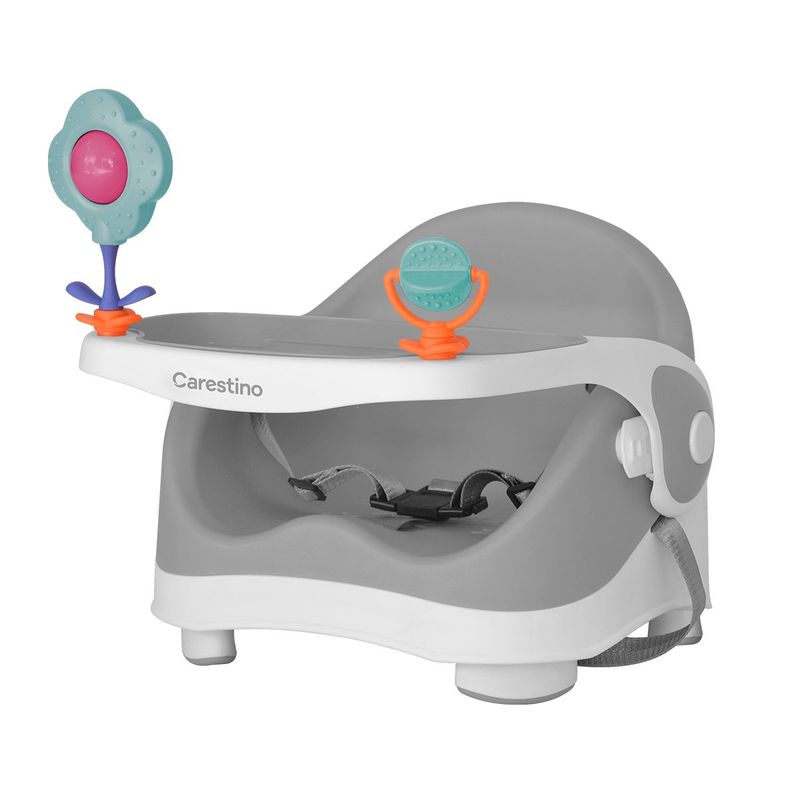 CARESTINO - Silla de comer Booster Gris