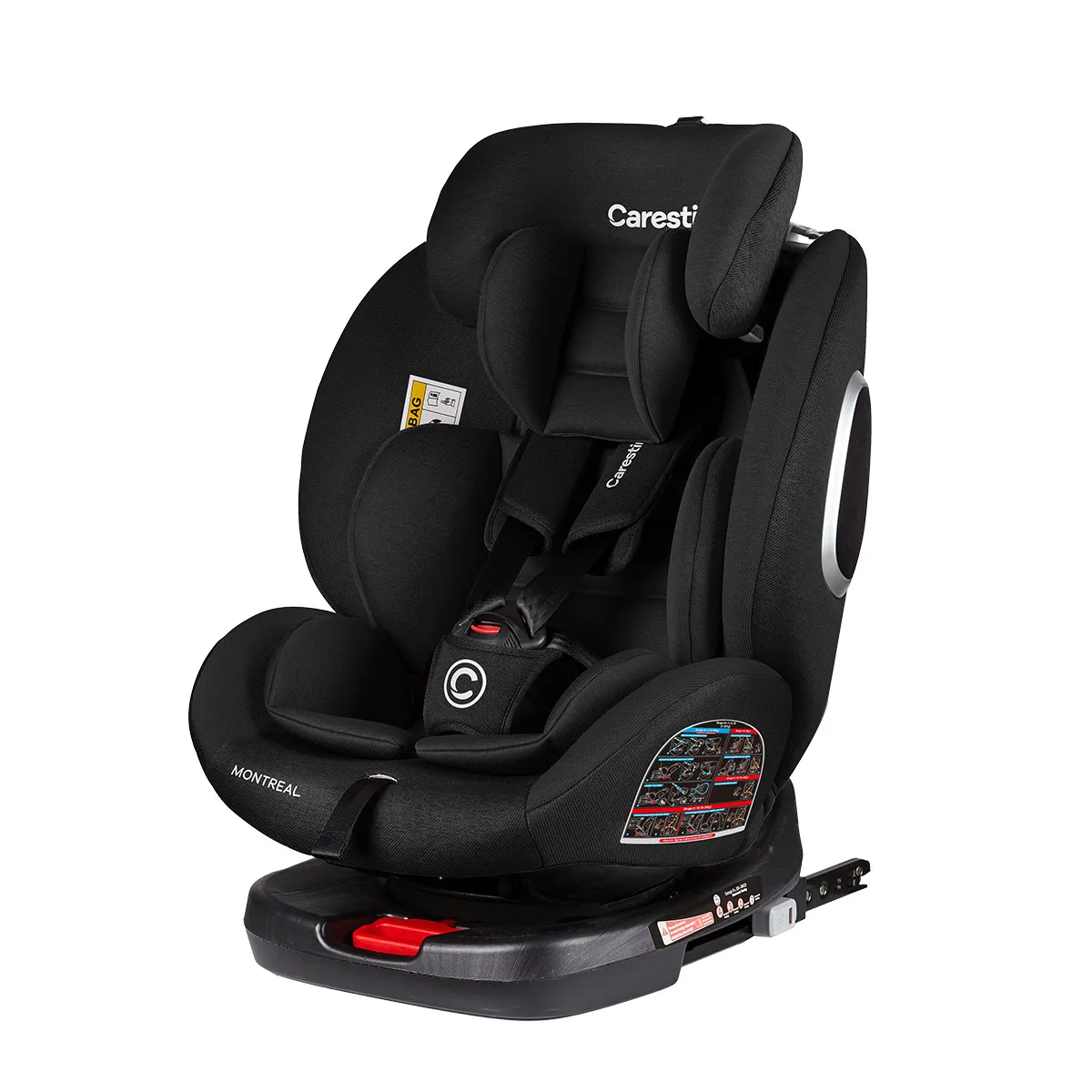 CARESTINO - Silla para Carro Montreal Negro.