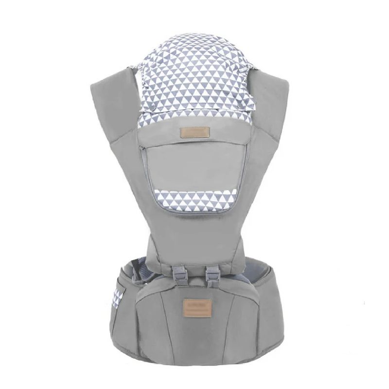 MUNDO BEBE - Cargador Canguro Ergonomico Asiento Para Bebe - Gris
