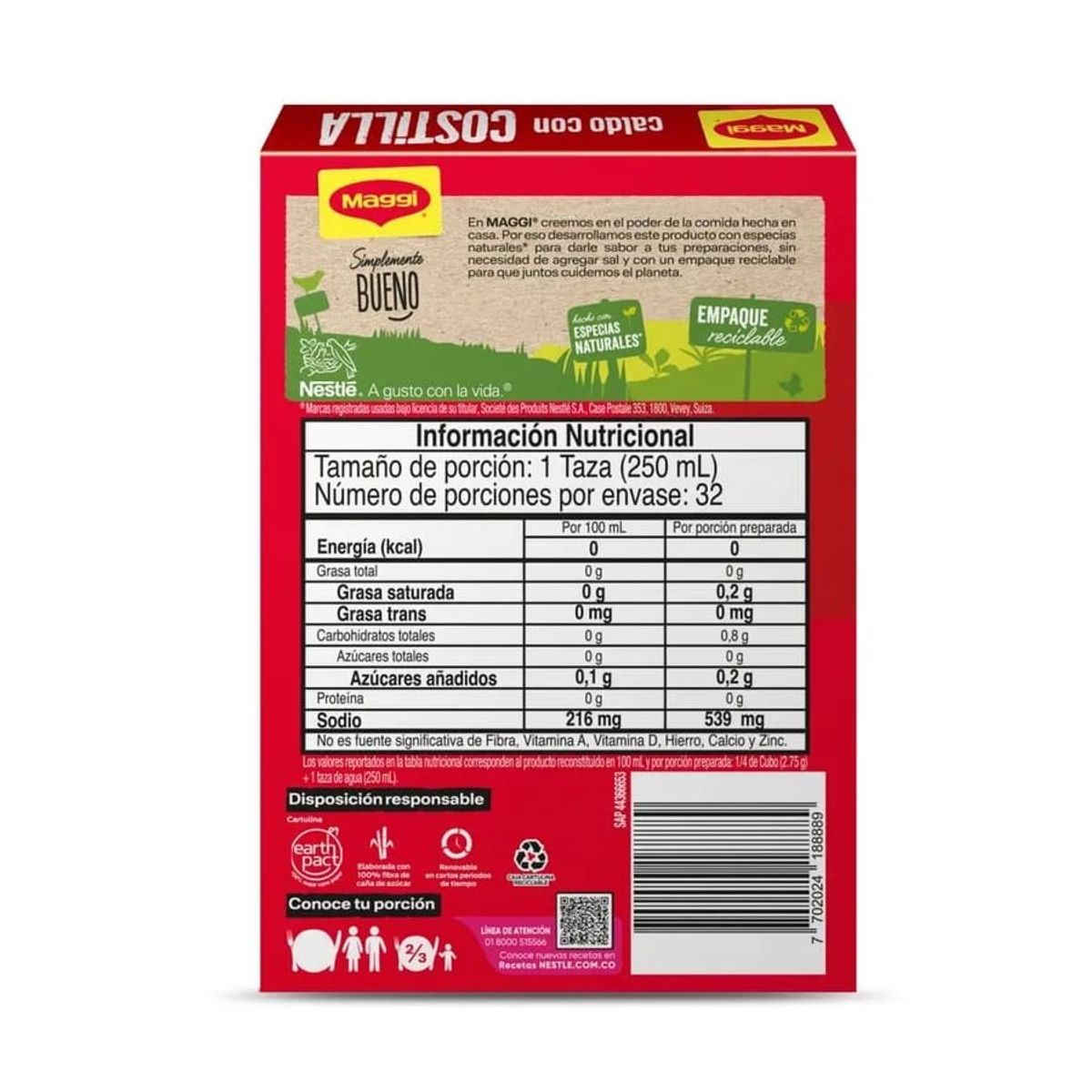 MAGGI - Caldo con Costilla Maggi 8 cubos