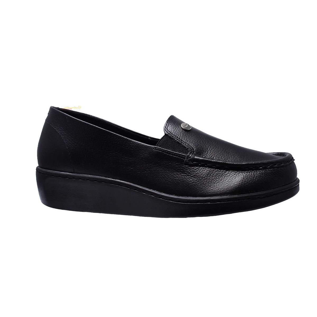 CALZADO ROMULO - Romulo Cuero Tubular Dama Mocasín Tacón Corrido