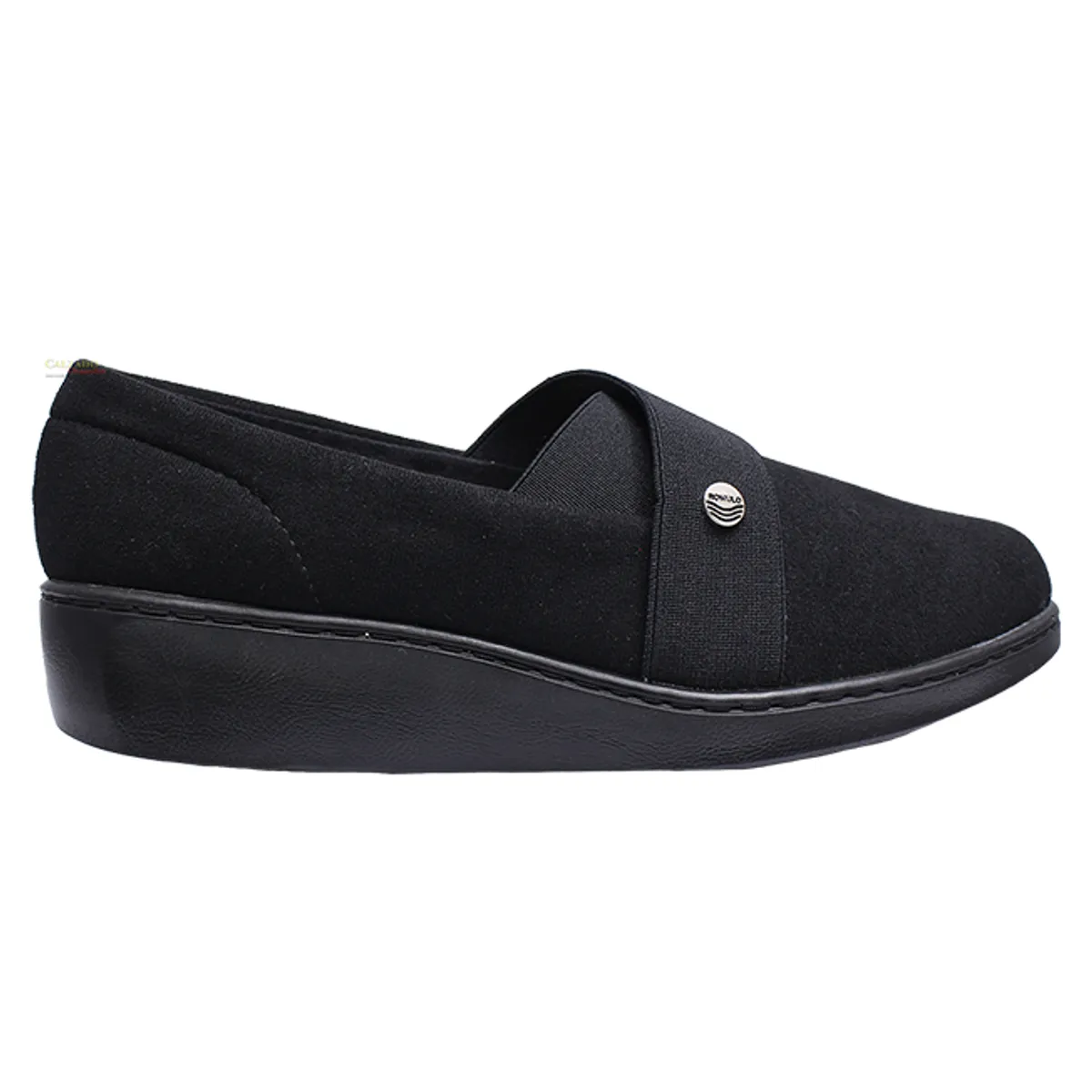 CALZADO ROMULO - Romulo Dama Mocasin Licra Tacón Corrido