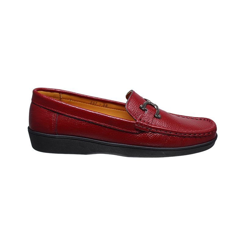 GENERICO - Zapato De Cuero Para Mujer Tubular Mocasin Tacón Corrido