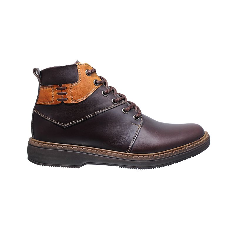 GENERICO - Bota Cuero De Amarrar Para Hombre
