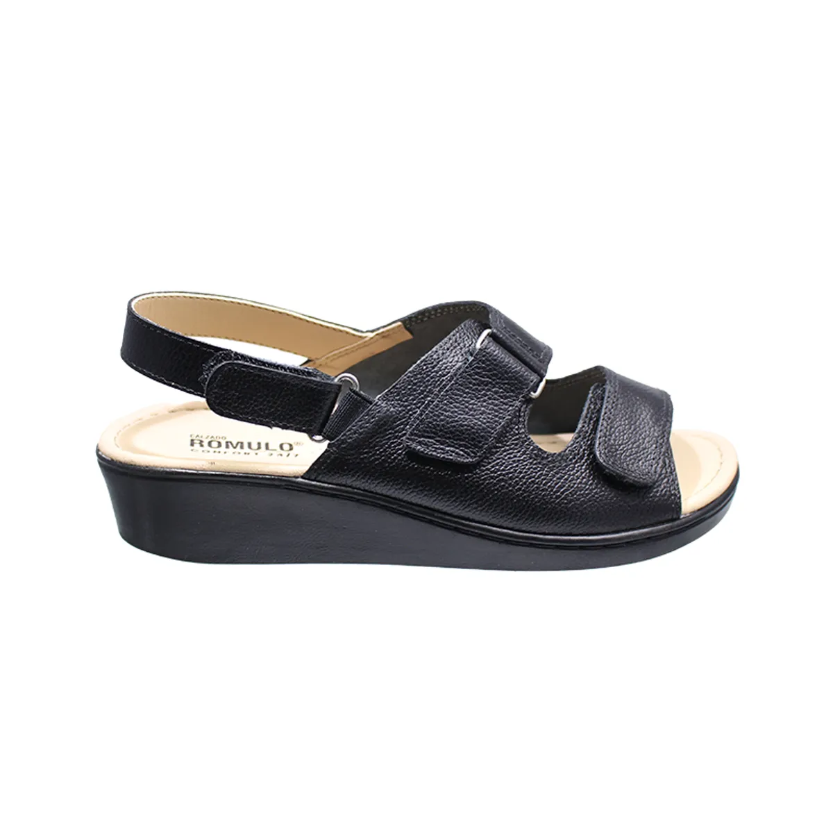 ROMULO - Sandalias Romulo Ajuste Velcro En Cuero